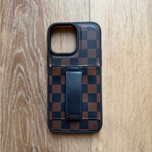 Checkered Brown and Black Phone Case